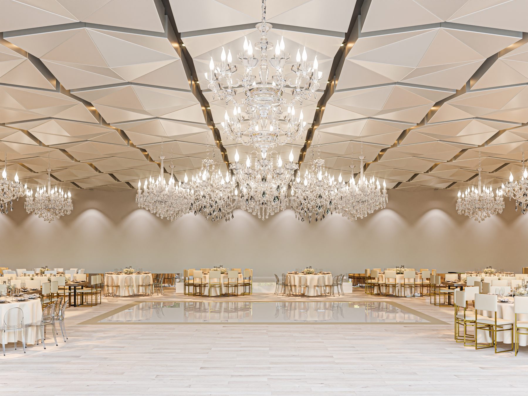 Salón de cristal · boda en blanco