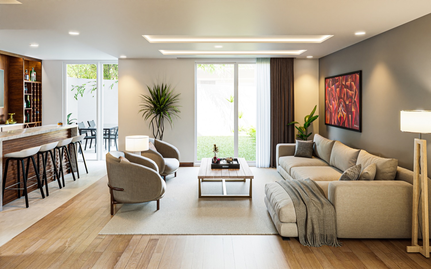 Render arquitectónico — Estancia Havre