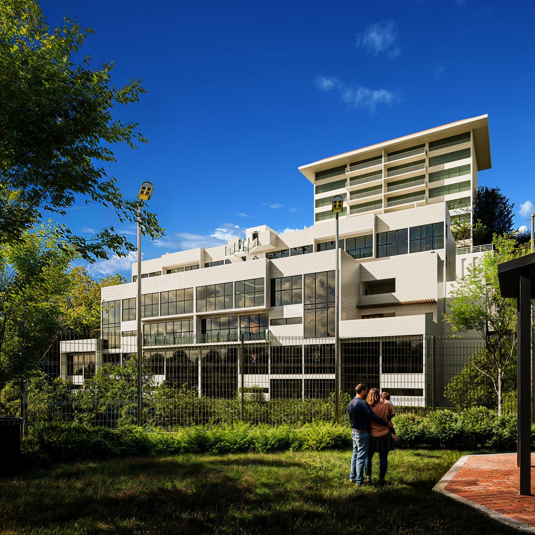 Render arquitectónico — Conjunto con alberca