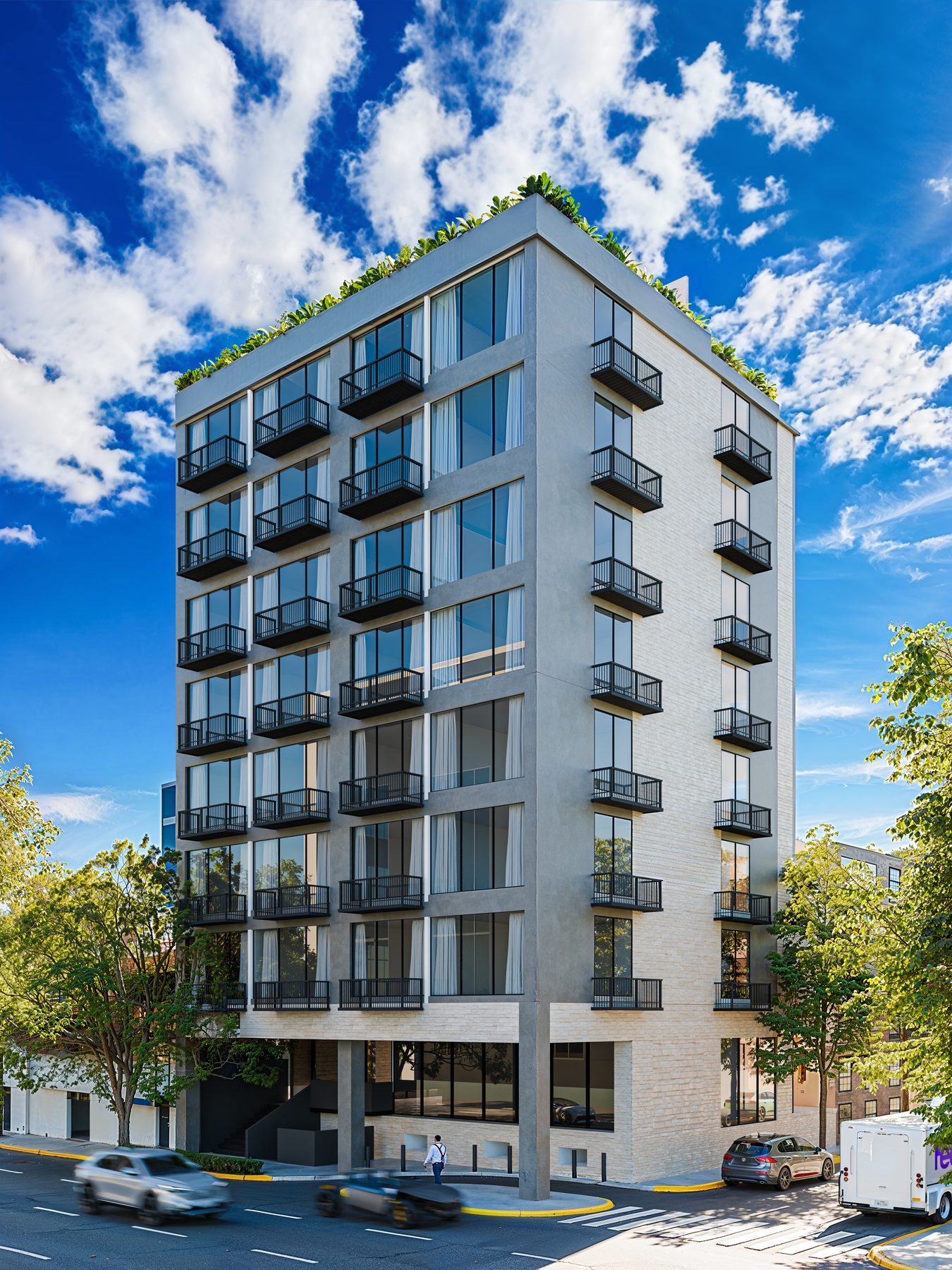 Vertical residential — exterior