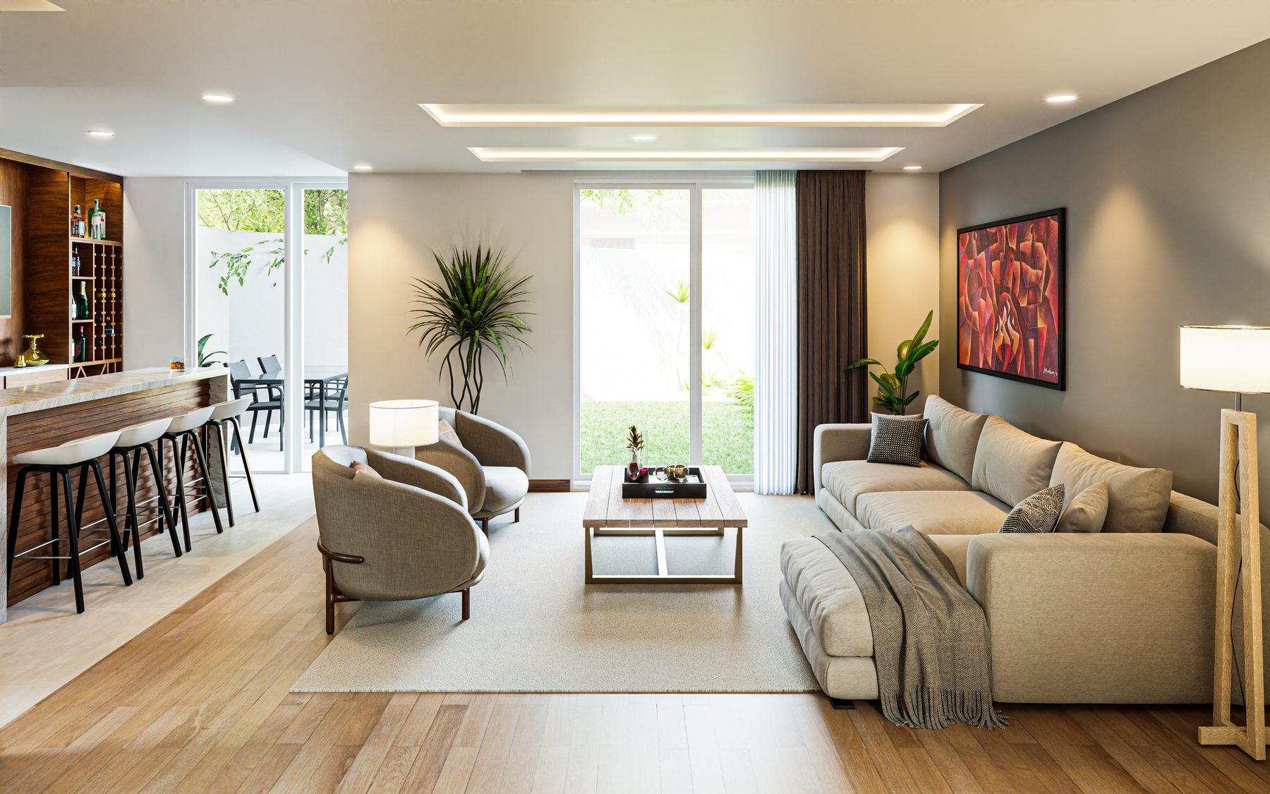 Photoreal interior rendering by A3D Studio