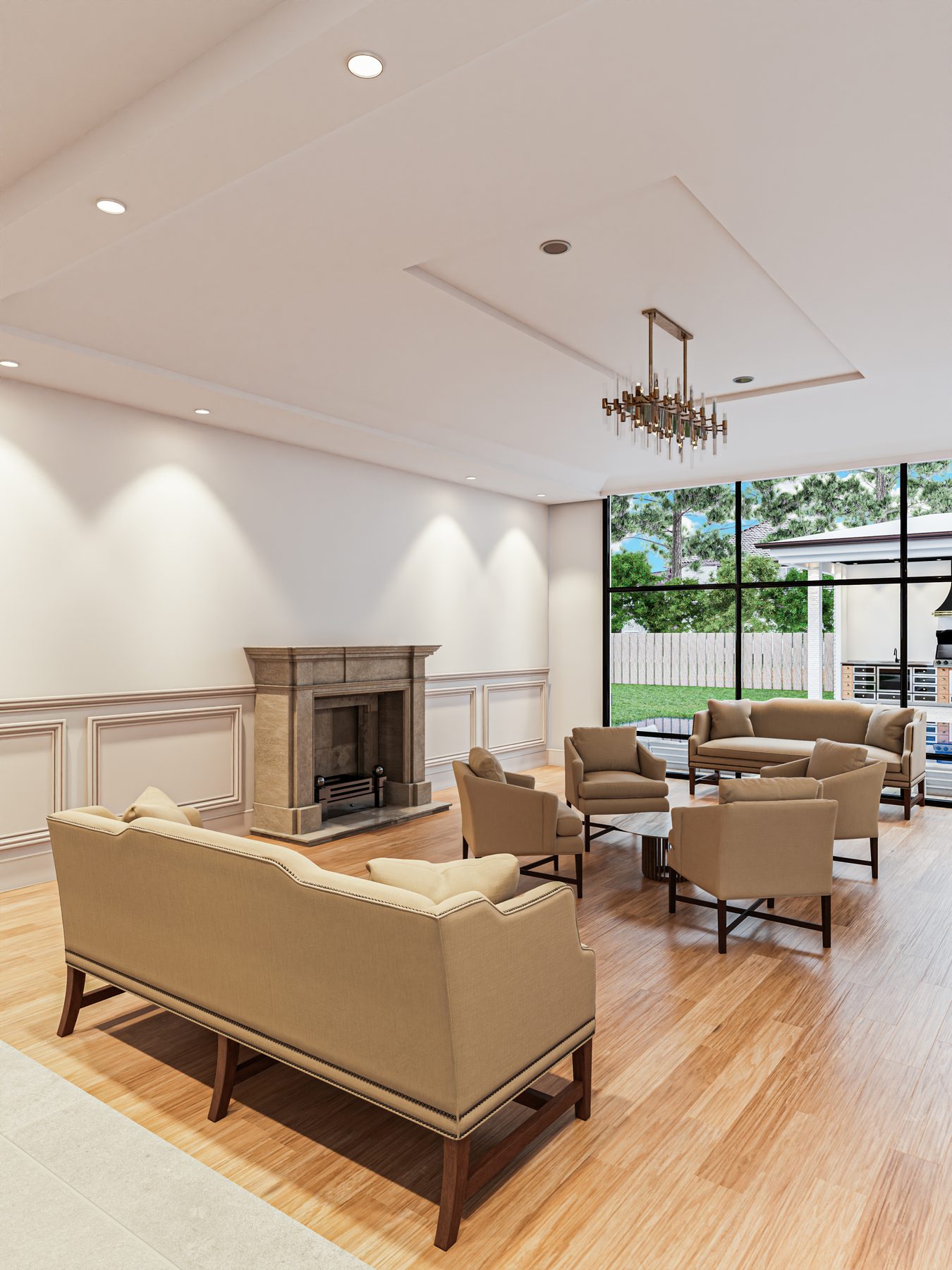 Render de Piney Point Residence